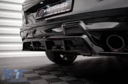 Spoiler Maxton Design adapté pour le pare-chocs arrière de BMW X6M F96 après 2020, laqué noir-image-6236424