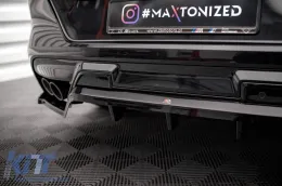 Spoiler Maxton Design adapté pour le pare-chocs arrière de BMW X6M F96 après 2020, laqué noir-image-6236425