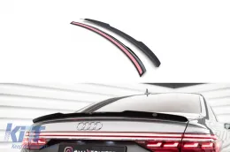 image-10-Spoiler Maxton Design adatto per Audi A8, A8 S line 2017-2021, S8 D5 2019-2021, verniciato di nero
