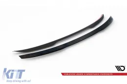 Spoiler Maxton Design adatto per Audi S8 D4 2012-2015, verniciato di nero-image-6140243