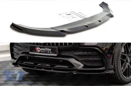 image-73-Spoiler Maxton Design adatto per paraurti A Design, A Design-Line anteriore su Mercedes GLE Coupe C167, SUV W167 2019-2023, verniciato nero