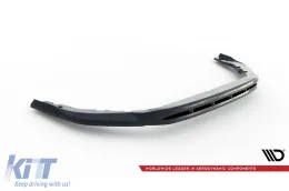 Spoiler Maxton Design adatto per paraurti anteriore dell'Audi A8 D5 2017-2021, verniciato di nero-image-6140249