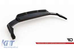 Spoiler Maxton Design adatto per paraurti posteriore dell'Audi Q8 dopo il 2023, verniciato di nero-image-6140307