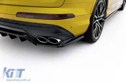 Spoiler Maxton Design adatto per paraurti posteriore dell'Audi SQ7 2019-2023, verniciato di nero-image-6140590