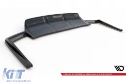 Spoiler Maxton Design adatto per paraurti posteriore dell'Audi SQ7 2016-2019, verniciato di nero-image-6140610