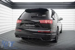 Spoiler Maxton Design adatto per paraurti posteriore dell'Audi SQ7 2016-2019, verniciato di nero-image-6140611