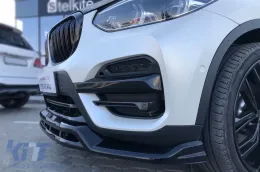 Spoiler Maxton Design adatto per paraurti anteriore del BMW X3 G01 2017-2021, nero lucido-image-6144021