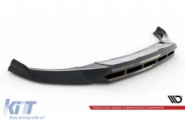 Spoiler Maxton Design adatto per paraurti anteriore della BMW X3 con pacchetto M G01 dopo il 2021, verniciato di nero-image-6144025
