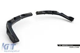 Spoiler Maxton Design adatto per paraurti posteriore del BMW X3 G45 con pacchetto M dopo il 2024, verniciato di nero-image-6144108