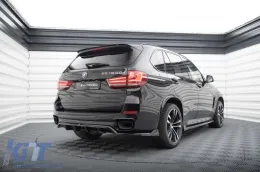Spoiler Maxton Design adatto per paraurti posteriore del BMW X5 F15 con pacchetto M 2013-2018, verniciato di nero-image-6144222