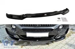 image-66-Spoiler Maxton Design adatto per paraurti anteriore M Technik per BMW X6 F16 dopo il 2014, verniciato di nero