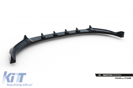 Spoiler Maxton Design adatto per paraurti anteriore della Hyundai Tucson MK4 Facelift dopo il 2024, verniciato di nero-image-6147832