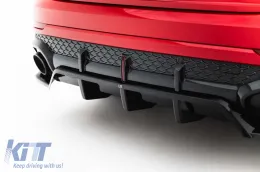 Spoiler Maxton Design adatto per paraurti posteriore di Audi RSQ8 dopo il 2023, laccato nero-image-6235878