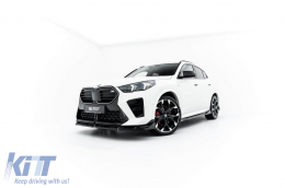 Spoiler Maxton Design adatto per paraurti anteriore di BMW X2 U10 con pacchetto M dopo il 2023, verniciato di nero-image-6236272