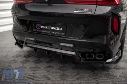 Spoiler Maxton Design adatto per paraurti posteriore di BMW X6M F96 dopo il 2020, laccato nero-image-6236422