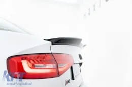 Spoiler Maxton Design adecuado para Audi S4 B8 sedan 2012-2015, lacado en negro-image-6235915