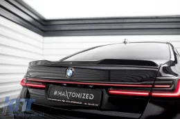 Spoiler Maxton Design adecuado para BMW Serie 7 G11 con paquete M 2015-2022, lacado en negro-image-6236217