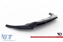 Spoiler Maxton Design adecuado para el parachoques delantero del Audi Q8 después de 2023, lacado en negro-image-6140300