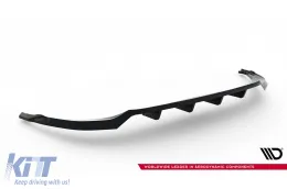 Spoiler Maxton Design adecuado para el parachoques trasero del Audi Q8 2018-2023, lacado en negro-image-6140334
