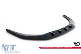 Spoiler Maxton Design adecuado para el parachoques delantero del Audi S8, A8 S-Line D5 después de 2021, lacado en negro-image-6140521