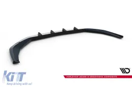 Spoiler Maxton Design adecuado para el parachoques delantero del Audi S8, A8 S-Line D5 después de 2021, lacado en negro-image-6140522