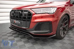 Spoiler Maxton Design adecuado para el parachoques delantero S-Line en Audi Q7 S-Line, SQ7 después de 2019, lacado en negro-image-6140576