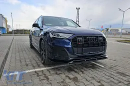 Spoiler Maxton Design adecuado para el parachoques delantero S-Line en Audi Q7 S-Line, SQ7 después de 2019, lacado en negro-image-6140579