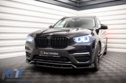 Spoiler Maxton Design adecuado para el parachoques delantero del BMW X3 G01 2017-2021, negro brillante-image-6144017