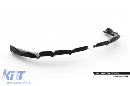 Spoiler Maxton Design adecuado para el parachoques trasero del BMW X3 G45 con paquete M después de 2024, lacado en negro-image-6144107