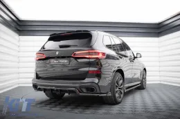 Spoiler Maxton Design adecuado para el parachoques trasero del BMW X5 G05 con paquete M 2018-2023, lacado en negro-image-6144196