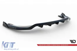 Spoiler Maxton Design adecuado para el parachoques trasero del BMW X5 F15 con paquete M 2013-2018, lacado en negro-image-6144220