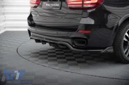 Spoiler Maxton Design adecuado para el parachoques trasero del BMW X5 F15 con paquete M 2013-2018, lacado en negro-image-6144224