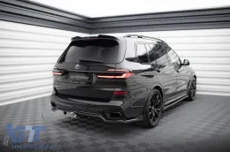 Spoiler Maxton Design adecuado para el parachoques trasero del BMW X7 G07 con paquete M después de 2022, lacado en negro-image-6144268