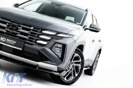 Spoiler Maxton Design adecuado para el parachoques delantero del Hyundai Tucson MK4 Facelift después de 2024, lacado en negro-image-6147837
