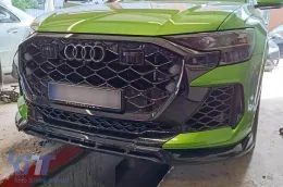 Spoiler Maxton Design adecuado para el parachoques delantero del Audi RSQ8 después de 2023, lacado en negro-image-6235866