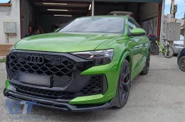 Spoiler Maxton Design adecuado para el parachoques delantero del Audi RSQ8 después de 2023, lacado en negro-image-6235870