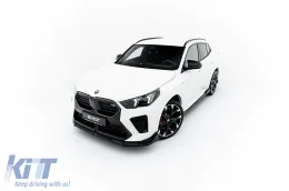 Spoiler Maxton Design adecuado para el parachoques delantero del BMW X2 U10 con paquete M después de 2023, lacado en negro-image-6236275
