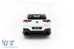 Spoiler Maxton Design adecuado para el parachoques trasero del BMW X2 M package U10 después de 2023, lacado en negro-image-6236280
