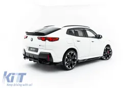 Spoiler Maxton Design adecuado para el parachoques trasero del BMW X2 M package U10 después de 2023, lacado en negro-image-6236285