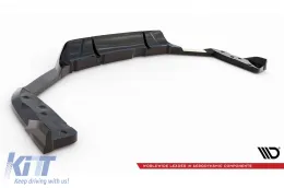Spoiler Maxton Design adecuado para el parachoques trasero de BMW X6M F96 después de 2020, lacado en negro-image-6236421