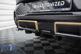 Spoiler Maxton Design adecuado para el parachoques trasero de BMW XM G09 después de 2022, lacado en negro-image-6236460