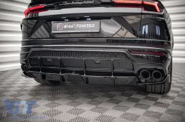 Spoiler Maxton Design adecuado para el parachoques trasero de Lamborghini Urus MK1 después de 2018, lacado en negro-image-6237712