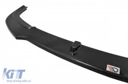 Spoiler Maxton Design adecuado para el parachoques delantero estándar del Mercedes CL C215 1999-2006, lacado en negro-image-6238866