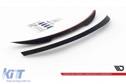 Spoiler Maxton Design Tipo A Design adatto per Mercedes CLS C257 bagagliaio dopo il 2018, verniciato di nero-image-6153387