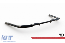 Spoiler Maxton Design version 1 adapté au pare-chocs arrière M sur BMW Série 5 G60 après 2023, laqué noir-image-6143844