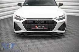 Spoiler Maxton Design versión 1 adecuado para parachoques delantero RS6, RS7 de Audi RS6, RS7 C8 2019-2023, lacado en negro-image-6235799