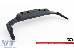 Spoiler Maxton Design version 2 adapté au pare-chocs arrière de l'Audi SQ8, Q8 S-Line après 2023, laqué noir-image-6140326
