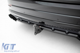 Spoiler Maxton Design version 2 adapté au pare-chocs arrière de l'Audi SQ8, Q8 S-Line après 2023, laqué noir-image-6140330