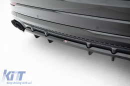 Spoiler Maxton Design version 2 adapté au pare-chocs arrière de l'Audi SQ8, Q8 S-Line après 2023, laqué noir-image-6140332