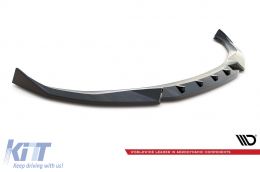 Spoiler Maxton Design version 2 adapté au pare-chocs M avant sur BMW Série 4 Gran Coupe G26 après 2021, laqué noir-image-6143484